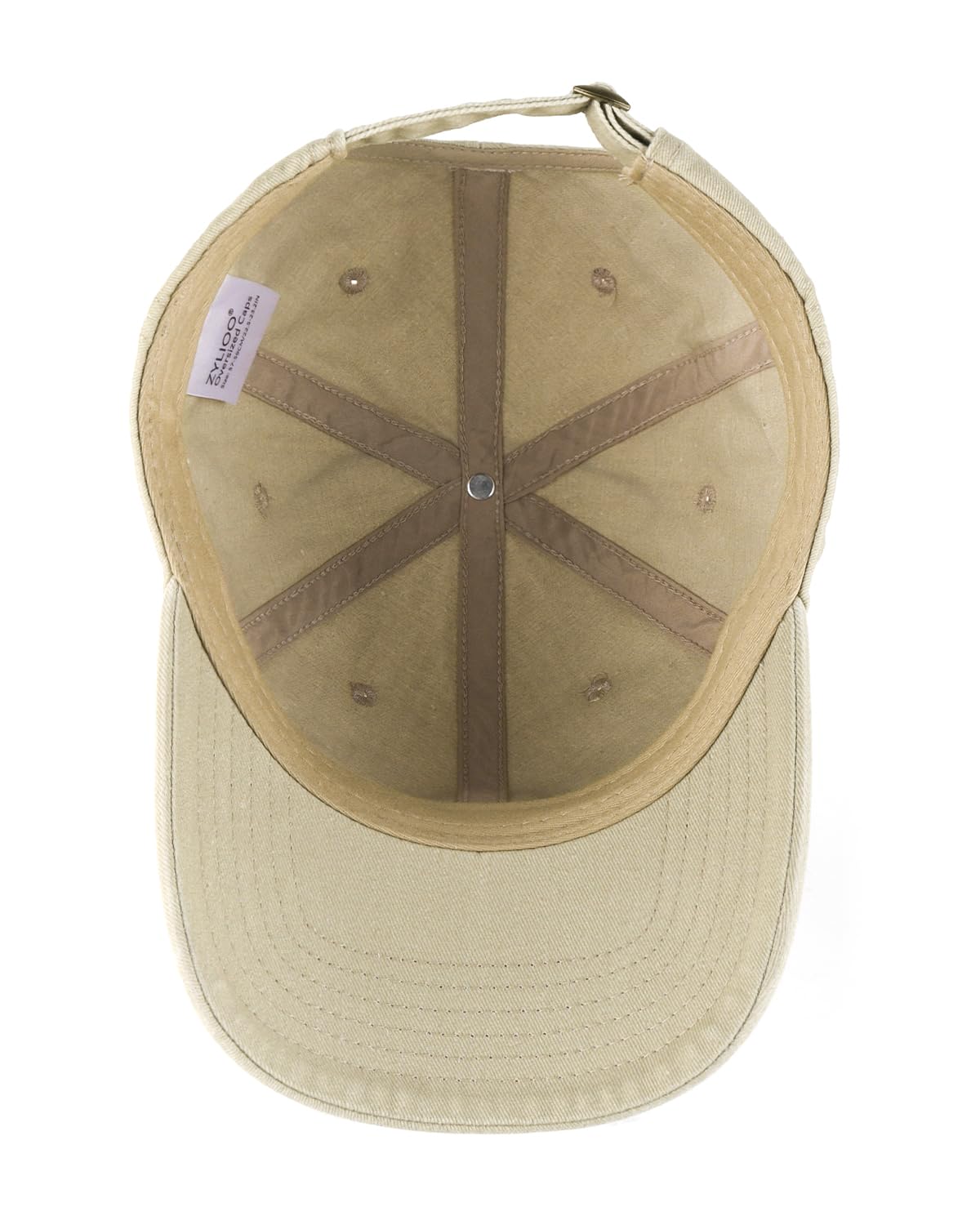 Zylioo Oversize Baseball Cap,XXL Big Head Hats for Men,Large Head Hats,Giant Dad Hat Adjustable 23.6"-25.5" Beige