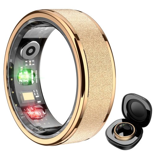 COLMI R10 Smart Ring for Women, Smart Health Ring with Heart Rate, Blood Oxygen, Sleep Monitoring, Pedometer, and Fitness Tracker, No Subscription Fee, Rose Gold. (Rose Gold, 8#)