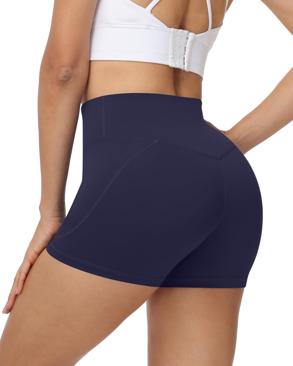 Moozava Biker Shorts - High Waisted Tummy Control Spandex for Women | 3"/5"/8" Workout Sizes