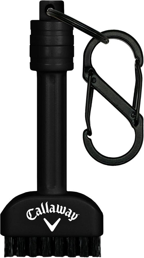 Callaway Golf Mini-Mag Magnetic Club Brush - Compact Groove Cleaner with Detachable Magnet & Durable Bristles