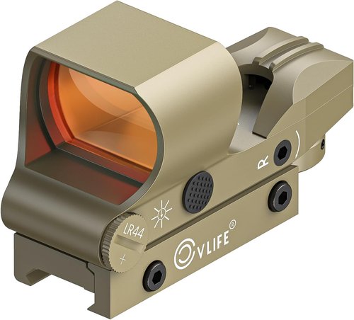 CVLIFE Reflex Sight - 1x28x40mm Red Dot Optics with 4 Adjustable Reticles for 20mm Picatinny Rail