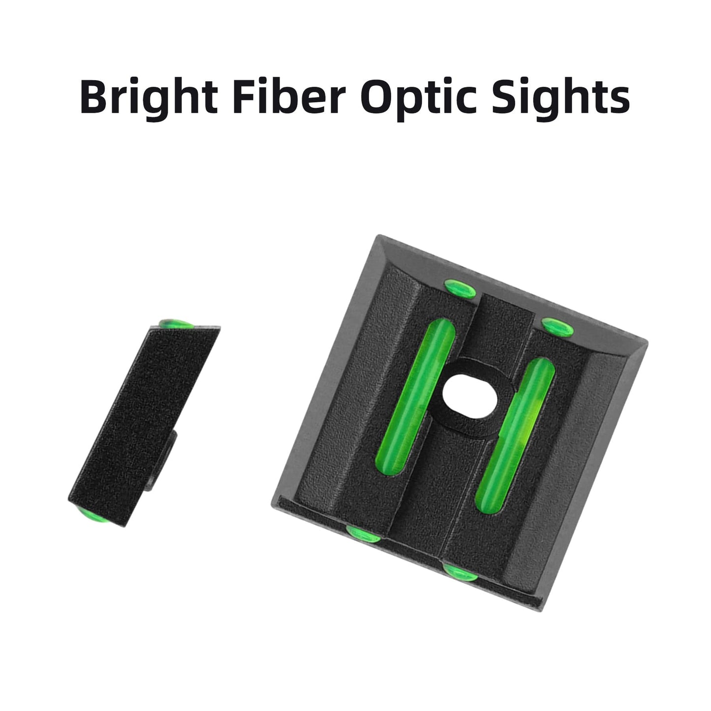 TRSAIM No-Tritium Fiber Optic Red/Green Sights for Pistol Taurus G2C, PT111, G3 w/o, TX22, G2, 709, G2S, PT140, 740, Taurus G2C Accessories Sights Set, NOT for G3C (Green Dot)