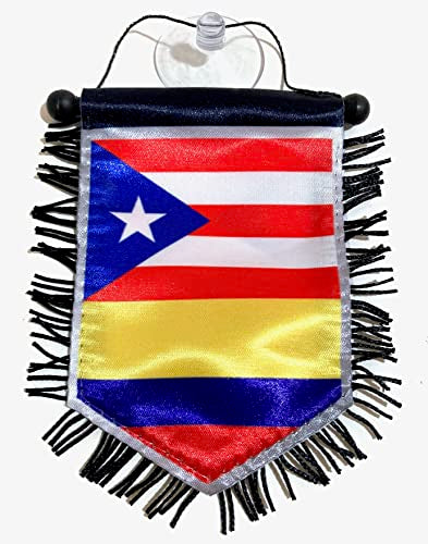 Puerto Rico & Colombia Dual Flag Car Accessory - Cultural Pride