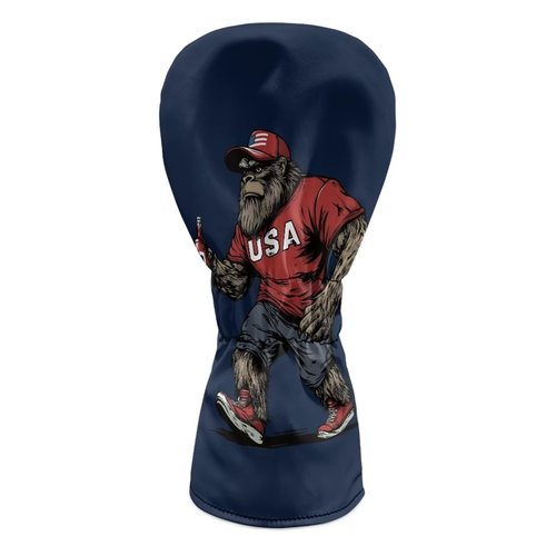 Brosoneto Bigfoot Funny Print Golf Head Covers, Golf Club Covers, Driver Headcovers, Golf Club Covers, Fairway Woods Head Covers Unique Golf Gift & Accessories