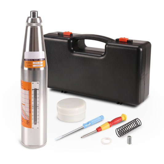 SMTOER CTH-80 Concrete Rebound Hammer Tester | Digital Concrete Strength Test Kit 10-70MPa (1450-10150psi) | Mechanical Resiliometer with Calibration Tool & Case