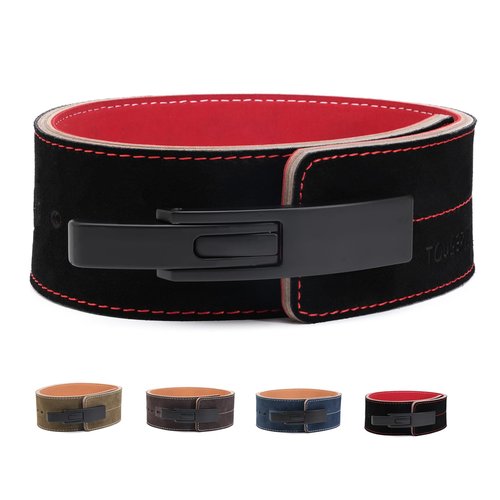 10MM Weight Power Lifting Leather Lever Pro Belt Gym Training Black-Weightlifting Belt for Men and Women – Power Lifting Workout & Squats Exercise