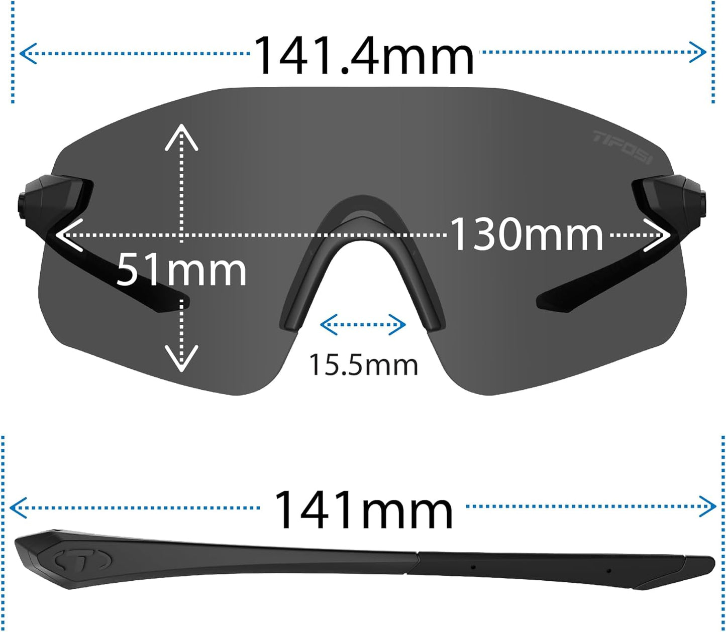 Tifosi Vogel SL Sport Sunglasses - Perfect for Baseball, Cycling, Golf & Outdoor Activities
