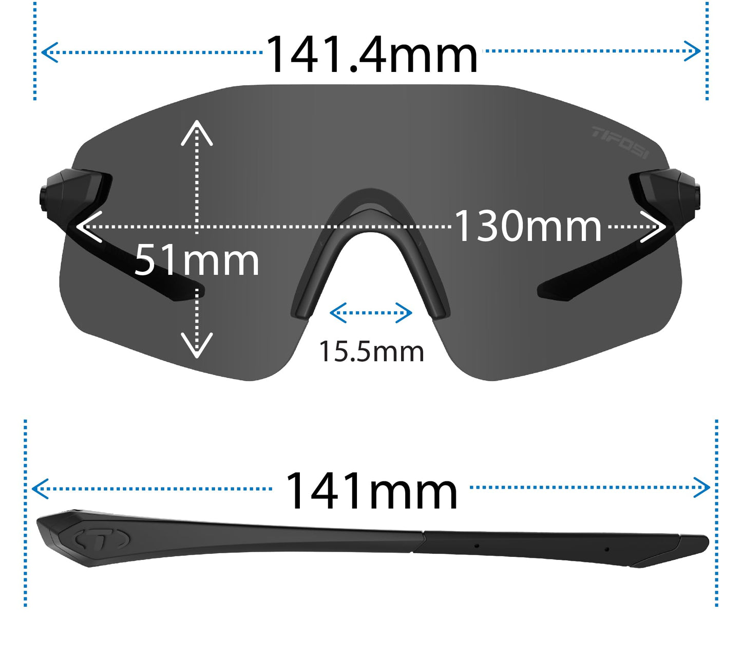 Tifosi Vogel SL Shield Sunglasses - Running, Baseball & Golf