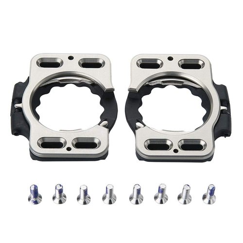 iayokocc 1 Pair Quick Release Pedal Clip, Bike Cleats Bicycle Pedal Cover, Cycling Cleats Shoes for Speed-Play Zero,Pave/Ultra Light Action, X1, X2, X5(Silver)