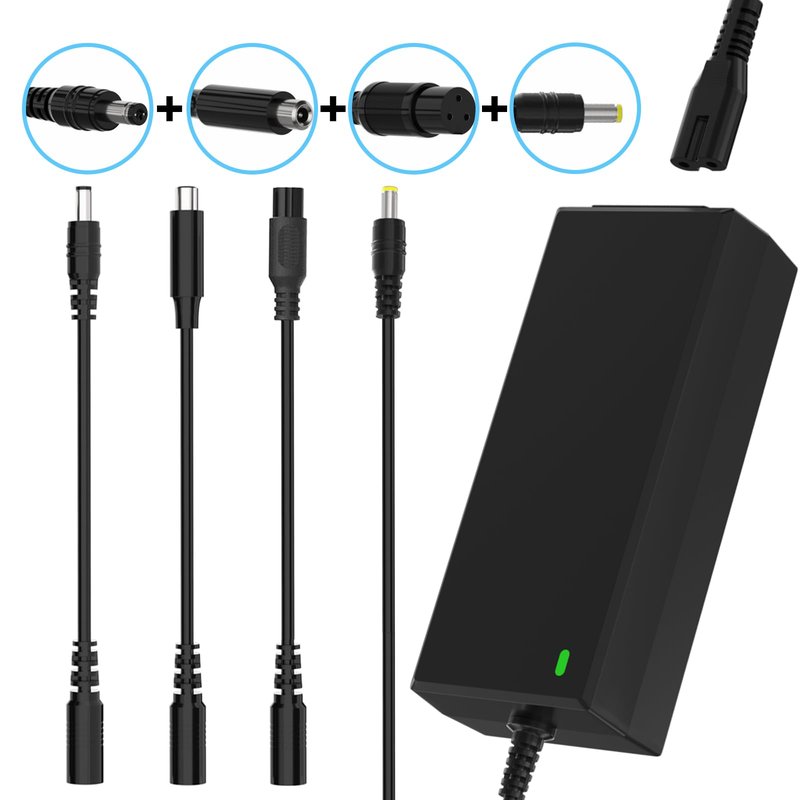 42V 2A Scooter Charger 4 in 1 Removable Connector for 36V Pocket Mod, Sports Mod Lithium Battery Compatible with GOTRAX,Ninebot,Hiboy Electric Scooter Charger