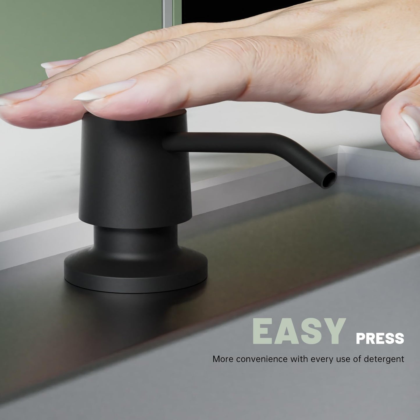 DAYONE Touchless Kitchen Sink Faucet with Pull Down Sprayer and Soap Dispenser, Black 3 Modes Motion Sensor Hands-Free Single Handle Touch Faucet for Kitchen Sink High Arc