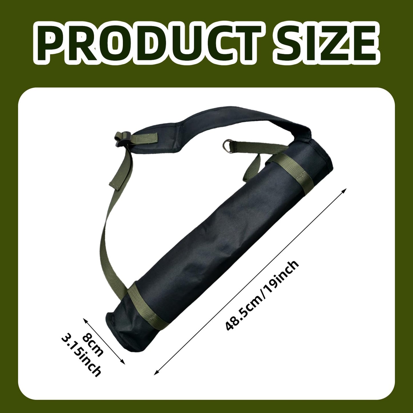 Quiver Arrow Holder, Oxford Cloth Archery Quivers, Adjustable shoulder strap Portable Arrow Quiver for Outdoor Hiking, Hunting, Training, Targeting, Cosplay, Only the Quiver Is Included (Black)