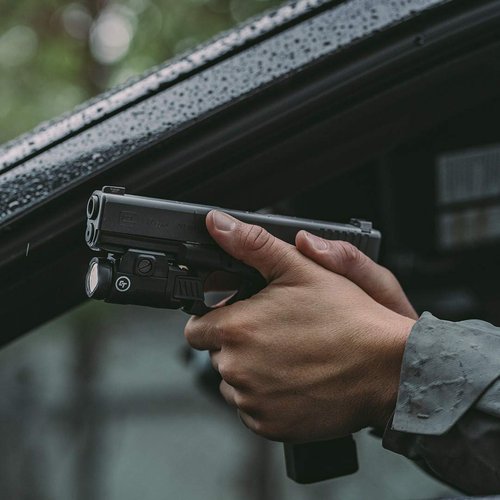 Crimson Trace CMR-209 Rail Master Universal 200 Lumen Weapon Light with Ambidextrous Controls and Pic Rail Mount for Tactical Carry, CCW and Competition , Black