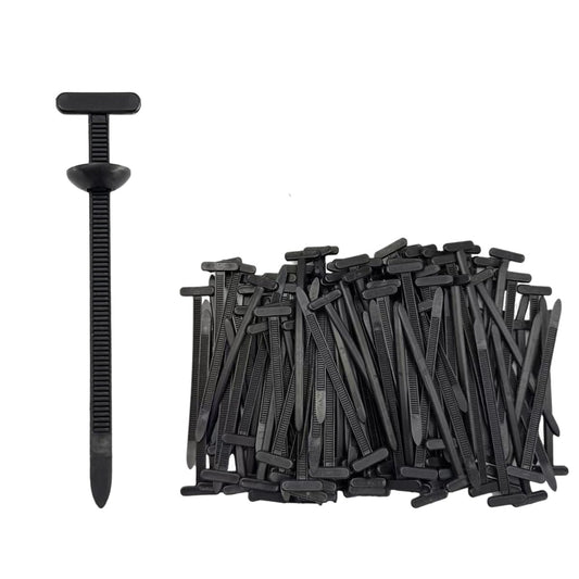 PAUTRIC 150Pcs Nylon Universal Cable Tie Buckle for Car, Automotive Zipper Clips, Plastic Rivet Grip Zip Ties, Snap-Fit Bumper Retainer Fender Liner Door Panel Fastener