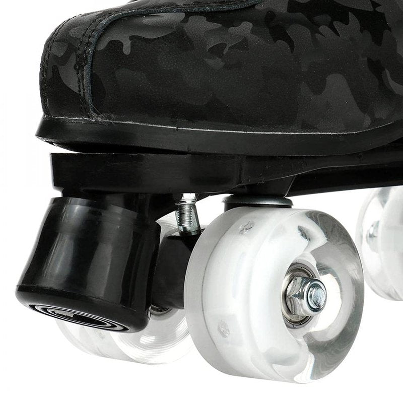 Risup High-Top Skates for Men, Women, Girls - Classic Double-Row Four Wheel Roller Skates