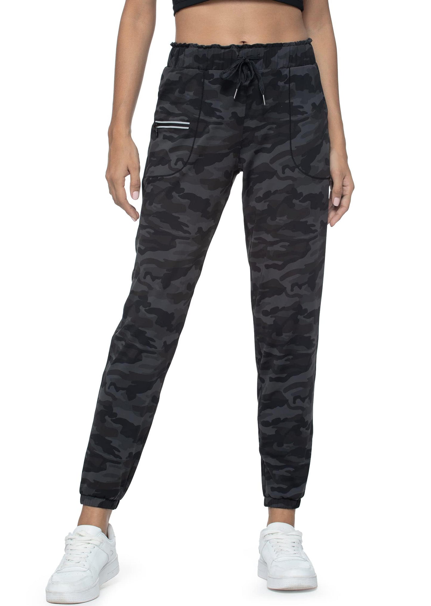 Haowind Joggers for Women with Pockets Elastic Waist Workout Sport Gym Pants Comfy Lounge Yoga Running Pants