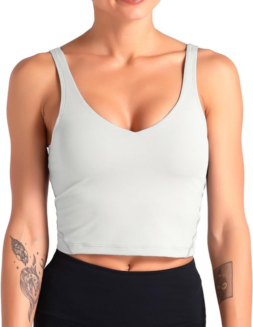 Dragon Fit Sports Bra - Longline Padded Yoga Crop Top for Women | Fitness & Running Essentials