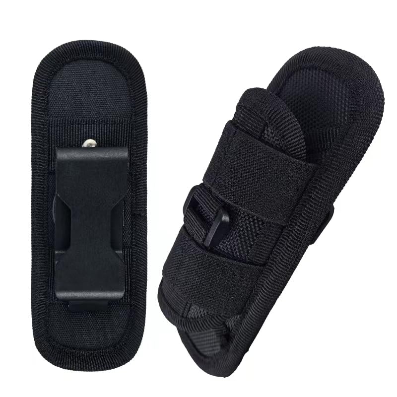 Tactical Flashlight Holster, Pouch, Carrying Case for Duty Belt