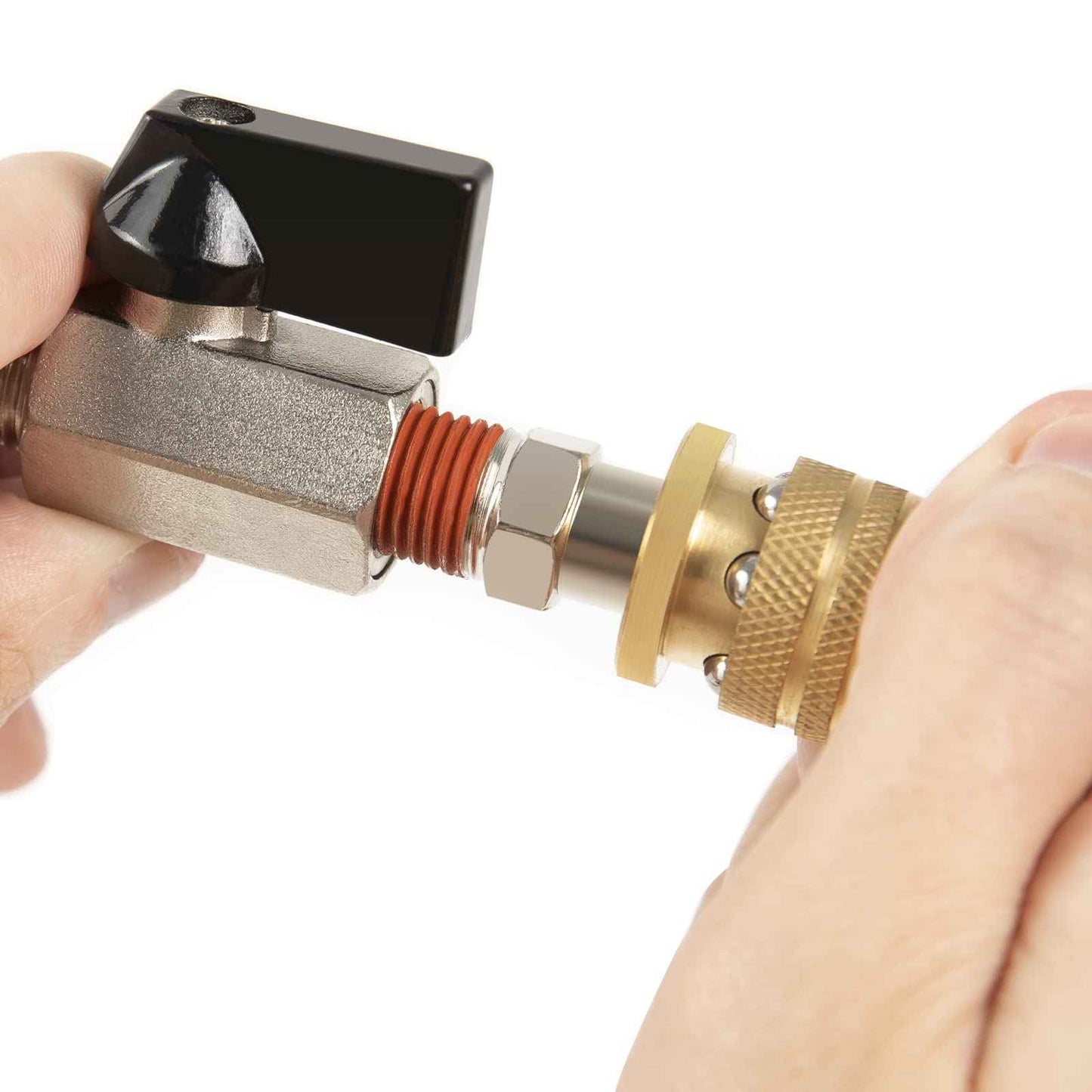 ChillWaves Automotive T-Style Air Plug, 1/4" NPT Male Pneumatic Plugs, Air Compressor Accessories Fittings(20-PACK)