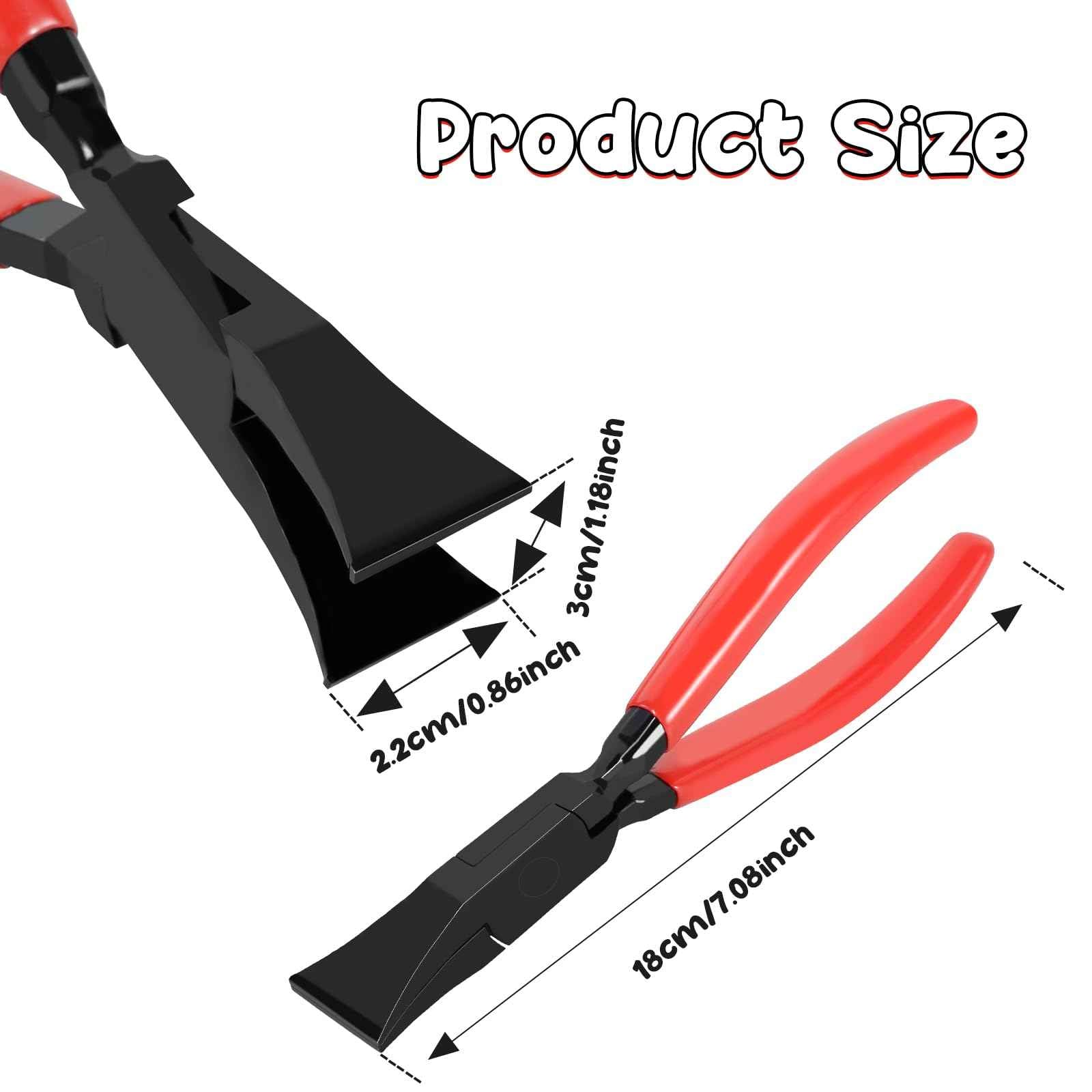 Steel Metal Hand Seamer, 7-Inch Small Metal Sheet Straight Bender Plier Tools, Flattening Metal Made Easy Form Edge Seamer Seaming Plier for Bending and Flattening Sheet Metal Hand Tool