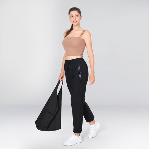 Beeswan 2026 Upgrade Stretch Active Pants for Women Over 50, Women's Hiking Cargo Travel Pants Women Black