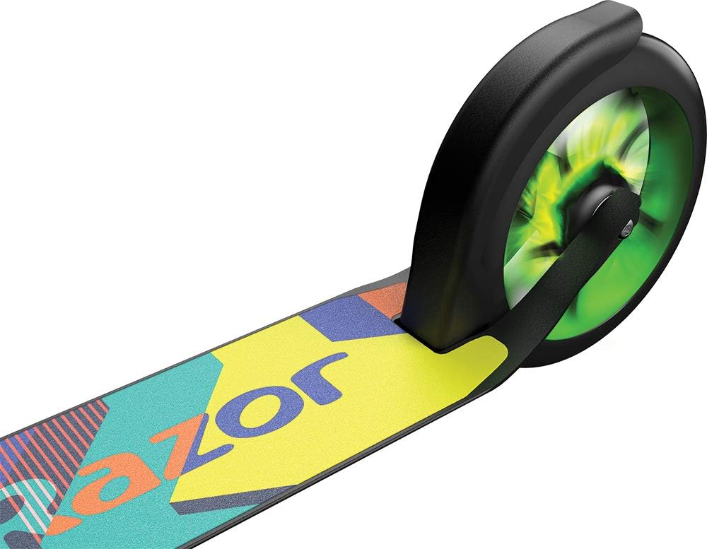 Razor A5 Lux Kick Scooter - Durable 8" Urethane Wheels, Anodized Finish, Bold Colors | For Kids Ages 8+