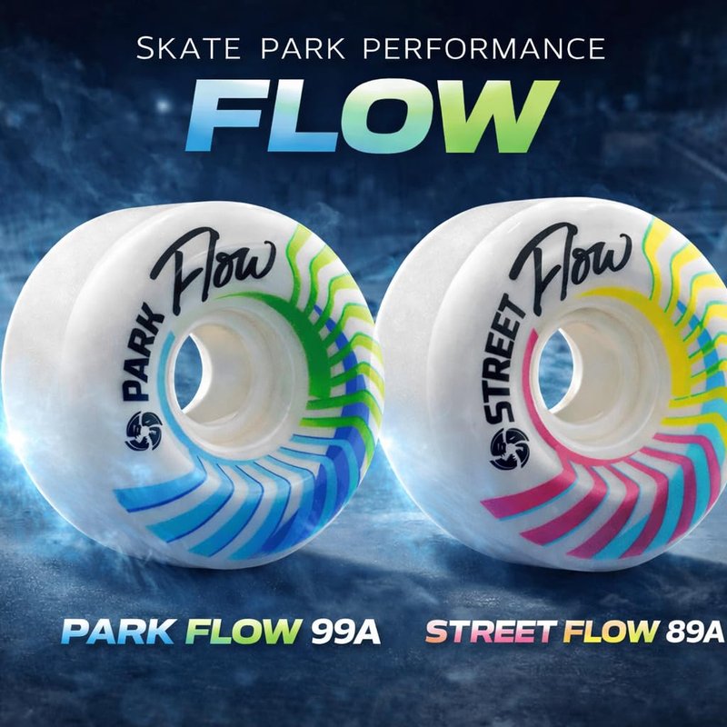 Bont Skates - Flow Skate Park Roller Skate Wheels - Ramps Street Bowls Outdoor Recreational Quad Skating -Street 89A - Set of 4 Wheels (Street 89A - Set of 4 Wheels)