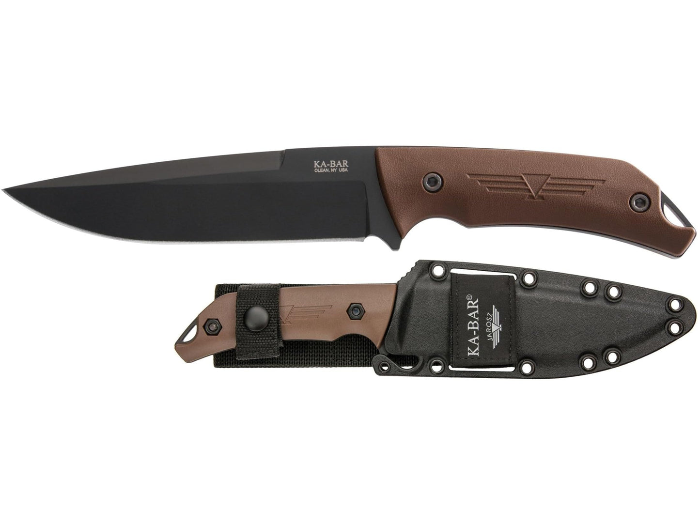 Ka-Bar 7503 KA bar, Jarosz "Turok"/Ultramid Handle with Celcon Sheath,black