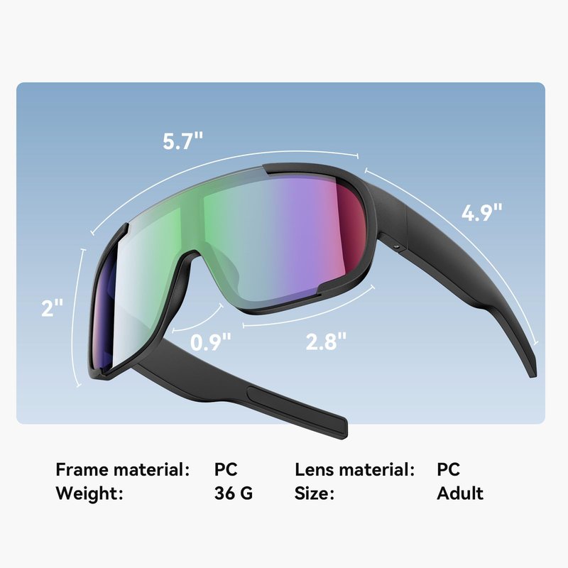PARDUS Polarized Sports Sunglasses, UV400 Protection, Class 3 Sunshade for Men & Women, for Fishing, Outings, Cycling (Black Frame Green Film)