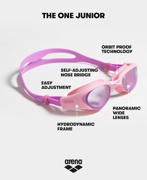 ARENA Unisex Youth Swim Goggles - Watertight Fit with Anti-Fog Coating | Ages 6-12, Orbit-Proof Seals