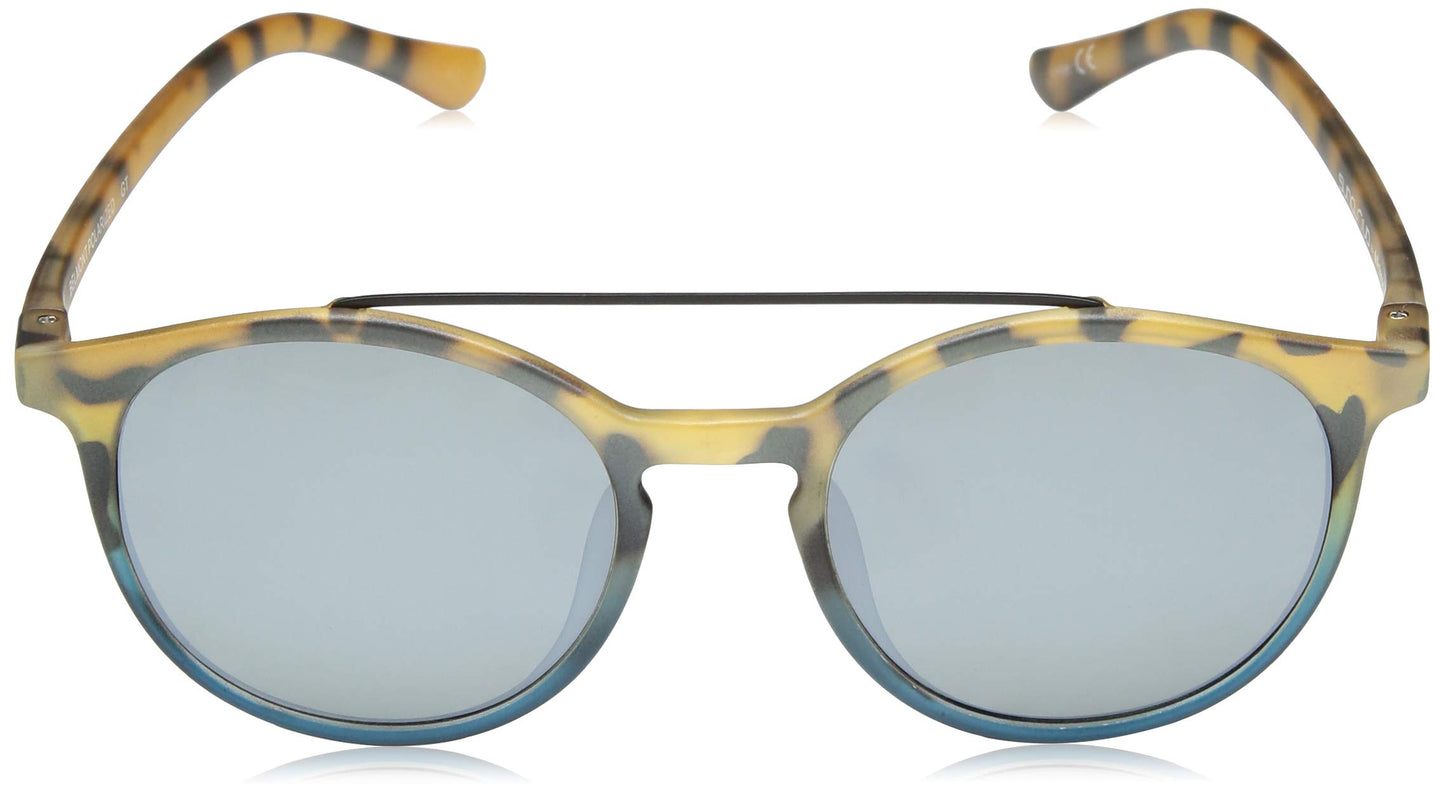 Suncloud Belmont Polarized Sunglasses, Matte Tortoise Blue Fade / Polarized Silver Mirror, One Size