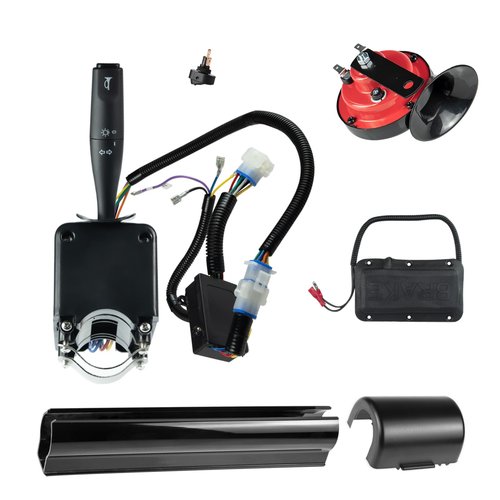Orle Oko Golf Cart Turn Signal Kit with Horn Brake Light Switch 9-Pin Plug Deluxe Upgrade Wiring Harness - 12V Street Legal Light Kit for Club Car DS Precedent Tempo EZGO TXT RXV