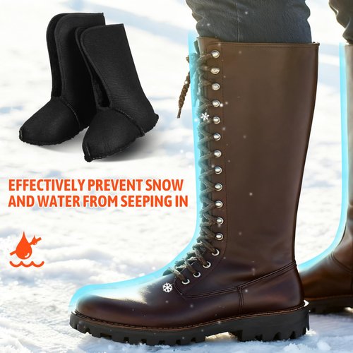 POPETPOP Thermal Socks for Winter Waterproof Boot Liners Warm Insulation for Hunting Fishing Hiking