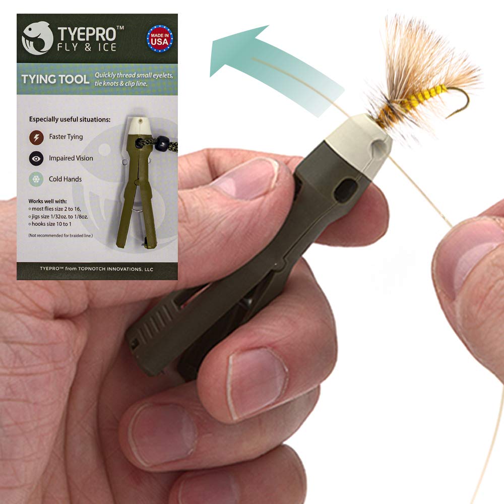 TYEPRO Fly and Ice Fishing Knot Tying Tool