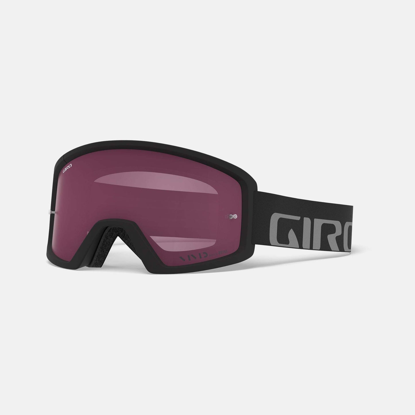 Giro Tazz MTB Goggle for Dirt Biking - Black/Grey - Smoke Lens (+ Bonus Clear Lens)