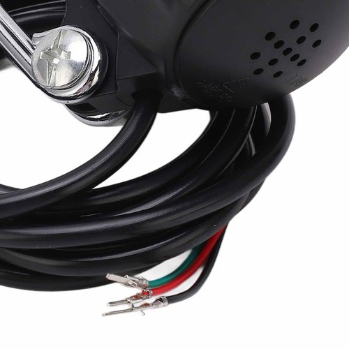 CYTGOUPER 18-100V 3W 35LUX E Bike Headlight 2 Pin,Universal Voltage Brakelight Lamp Headlight,2 In1 Electric Bike Head Light Horn Lamp with 1.49m Cable for Electric Bike(No Switch)