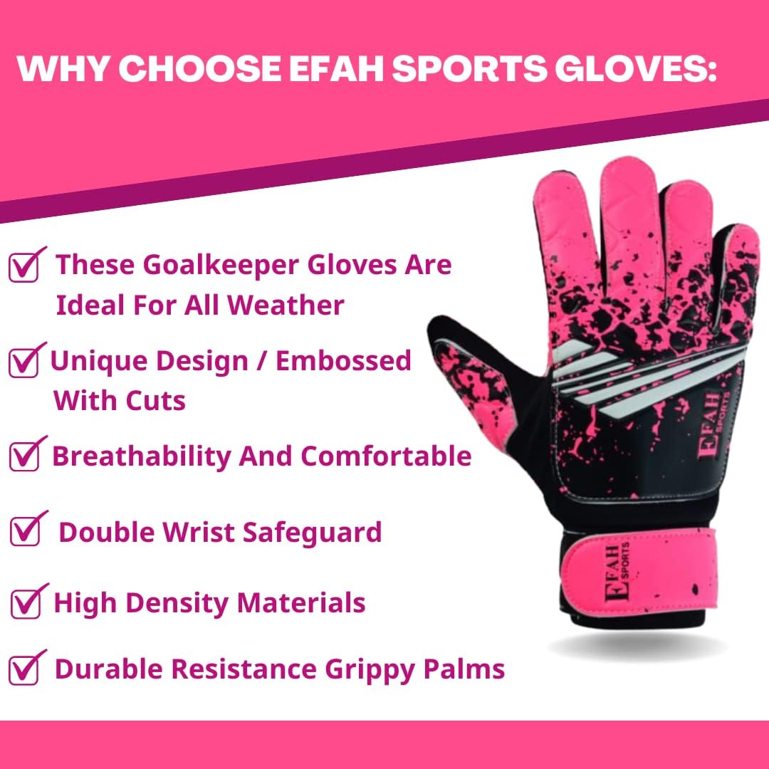 Skiennix Soccer Goalkeeper Gloves - Strong Grip for Kids & Youth | Perfect for Football Games