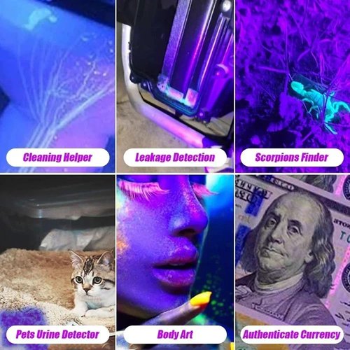 XLENTGEN 20W UV Light Flashlight 365nm, Black Light Ultraviolet Flashlights, for Resin Curing Fishing, Dry Glue, Fluorescent, Scorpion, Rockhounding, Pet Urine Detector
