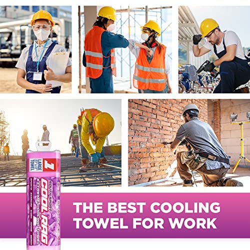 South Sport Pink Tube Cooling Towel for Heat Relief - Instant Neck & Body Cooling
