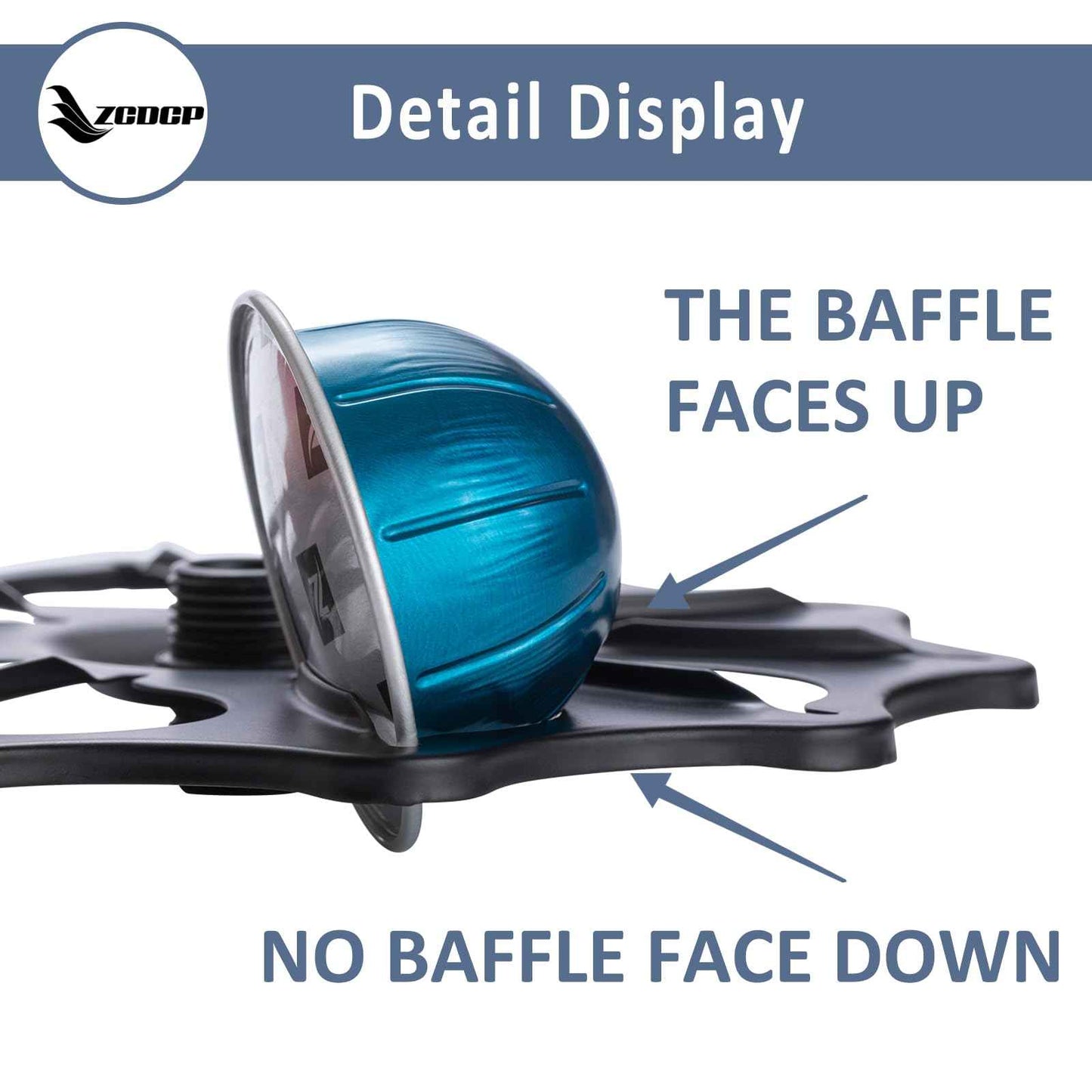 ZCDCP Vertuo Pod Holder System - 3-Tier Coffee Pod Holder Carousel, Metal Spinning Stand DIY for 30 Capsules