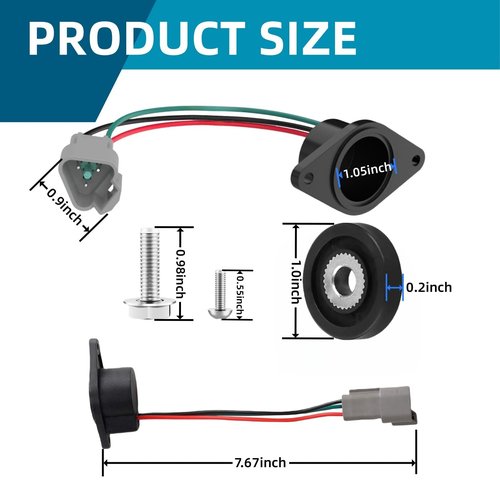 GFHUREB Golf Cart Speed Sensor (High Speed Magnet), for Club Car IQ DS and Precedent (2004-up) 48V Electric Golf Carts with ADC Motor, Replaces OEM 102704901 102265601