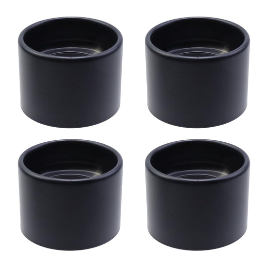 Wealrit 4 Pcs Metal Light Socket Shade Ring Lamp Shade Collar Rings Lock E26 Ceramic/Porcelain Socket 1-1/2 Thread Diameter(Black)