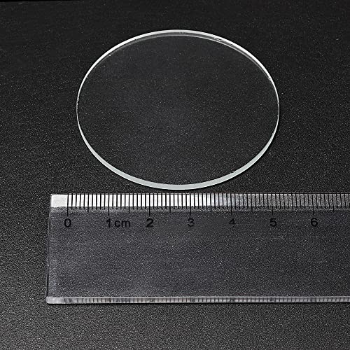2-Inch LED Glass Lens Set with Silicone Rings - Transparent & Green