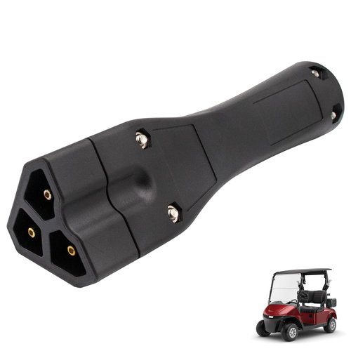 DRIVE UP Golf Cart 48V Charger Plug Handle Suitable for EZGO RXV, EZGO 3-Pin Triangle Charger Plug, OEM 604321 611219 (Charger Plug)