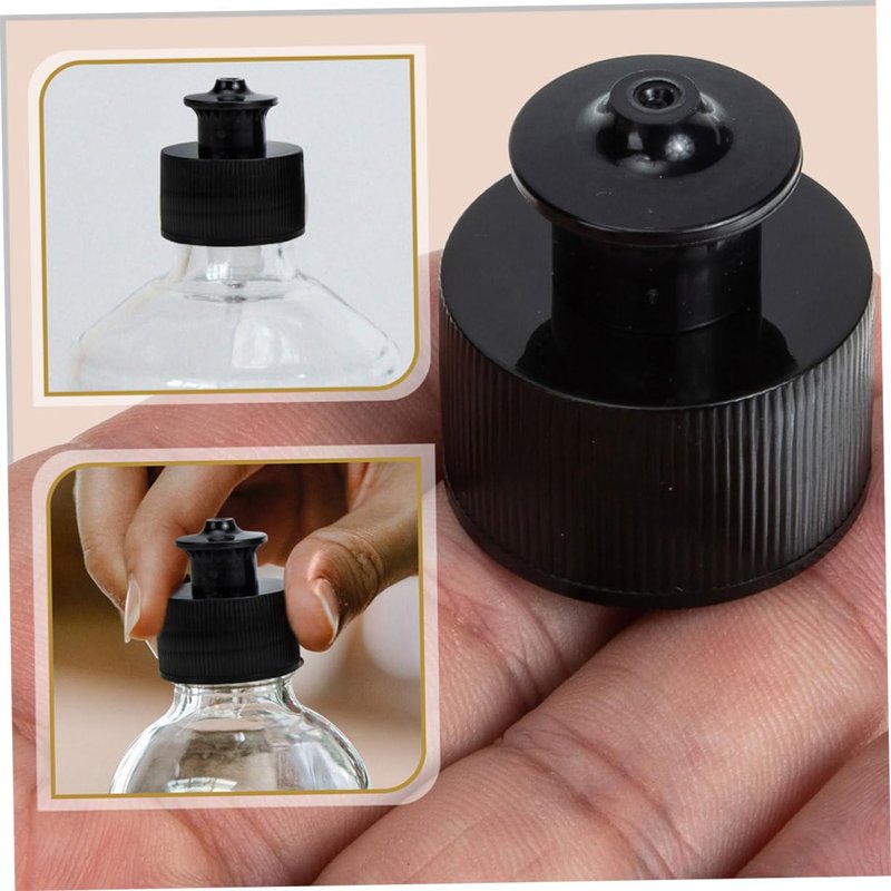 Mipcase 10Pcs Sports Bottle Replacement Caps Push Pull 28Mm Water Bottle Caps Leak Resistant Lightweight for Outdoor Fitness Use