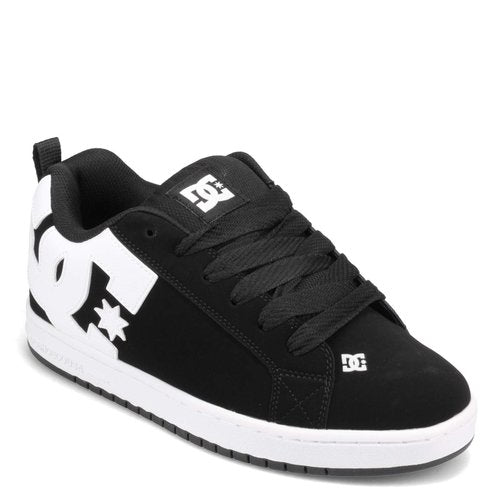 DC Men's Court Graffik Shoe, Black, 6 D D US