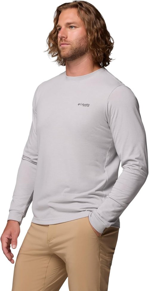 Columbia Men's PFG Uncharted Long Sleeve Graphic Tee - Comfortable & Stylish Design
