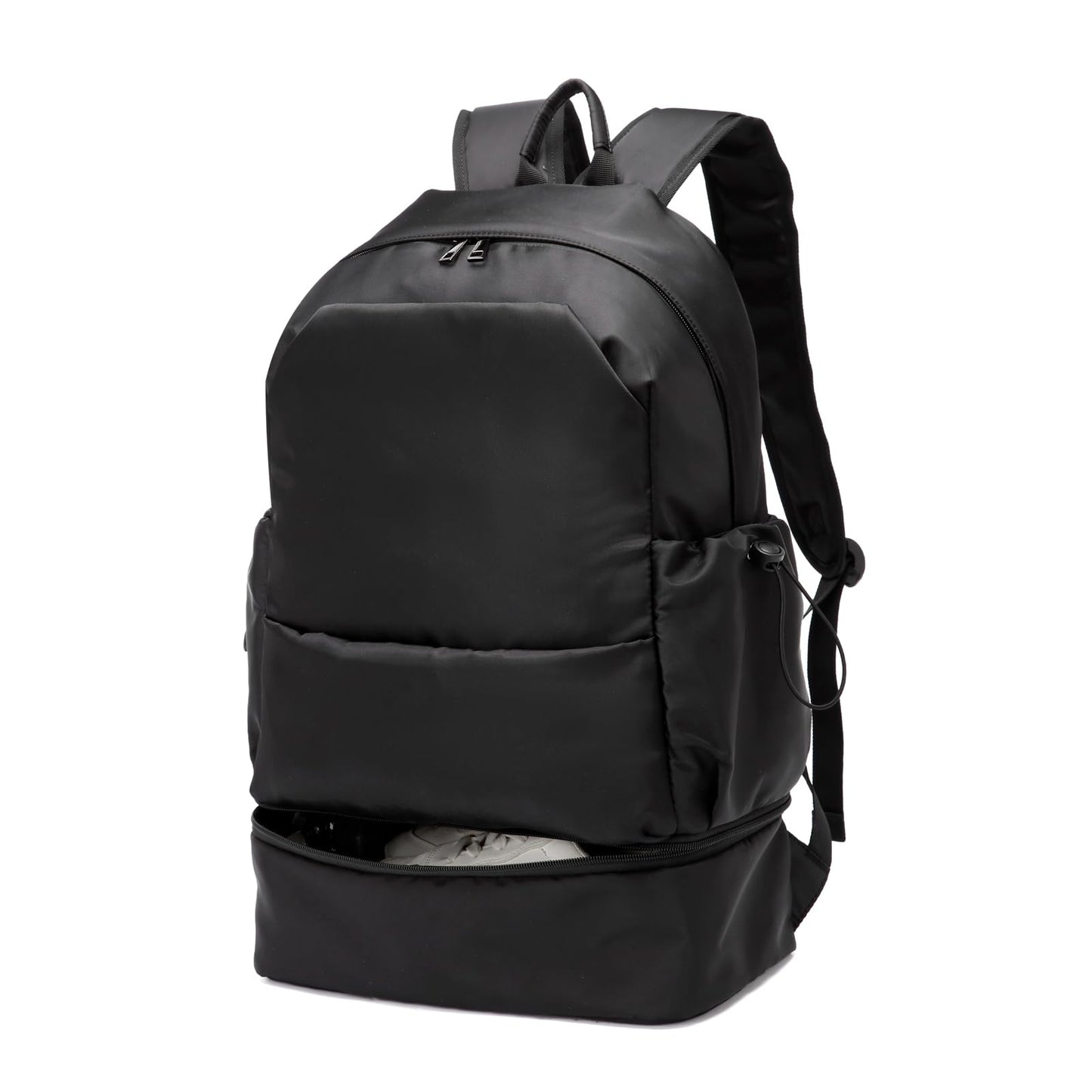 seyfocnia Gym Backpack for Men,Waterproof Travel Backpack With Shoe Compartment Lightweight Sports Gym Bag Casual Daypack-Black