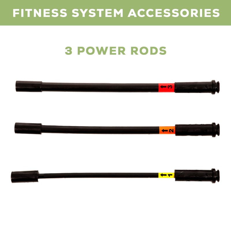AB Doer 360 Accessory - Set of 3 Power Rods - Ideal for Adding Additional Resistance to Your Workout!