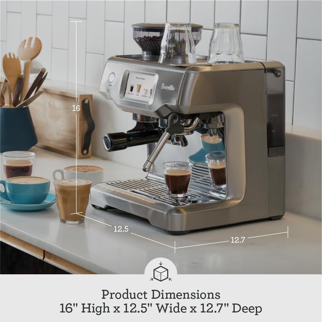 Breville Barista Touch Espresso Machine - Brushed Stainless Steel Finish for Perfect Coffee